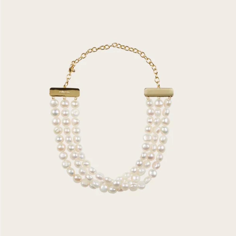 Cult Gaia “Nora” pearl choker necklace